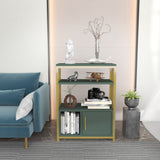 Bibliotecă Letos, Diverse culori, 60x30x80 cm - Verde - Auriu | SKU: 875ZNA4529 | Bibliotecă Letos, 60x30x80 cm, varianta Verde - Auriu, produs pentru amenajarea locuinței, disponibil online în România la CasaMob