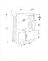 Bibliotecă Letos, Diverse culori, 60x30x80 cm - Verde - Auriu | SKU: 875ZNA4529 | Bibliotecă Letos, 60x30x80 cm, varianta Verde - Auriu, produs pentru amenajarea locuinței, disponibil online în România la CasaMob