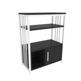 Bibliotecă Letos, Diverse culori, 60x30x80 cm - Antracit - Alb | SKU: 875ZNA4530 | Bibliotecă Letos, 60x30x80 cm, varianta Antracit - Alb, produs pentru amenajarea locuinței, disponibil online în România la CasaMob