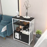 Bibliotecă Letos, Diverse culori, 60x30x80 cm - Antracit - Alb | SKU: 875ZNA4530 | Bibliotecă Letos, 60x30x80 cm, varianta Antracit - Alb, produs pentru amenajarea locuinței, disponibil online în România la CasaMob