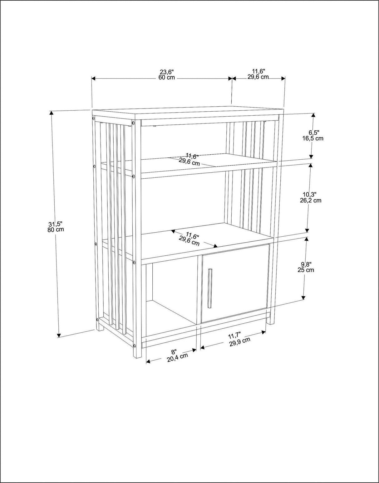 Bibliotecă Letos, Diverse culori, 60x30x80 cm - Verde - Alb | SKU: 875ZNA4534 | Bibliotecă Letos, 60x30x80 cm, varianta Verde - Alb, produs pentru amenajarea locuinței, disponibil online în România la CasaMob