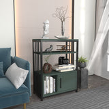 Bibliotecă Letos, Diverse culori, 60x30x80 cm - Verde - Negru | SKU: 875ZNA4535 | Bibliotecă Letos, 60x30x80 cm, varianta Verde - Negru, produs pentru amenajarea locuinței, disponibil online în România la CasaMob