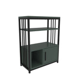 Bibliotecă Letos, Diverse culori, 60x30x80 cm - Verde - Negru | SKU: 875ZNA4535 | Bibliotecă Letos, 60x30x80 cm, varianta Verde - Negru, produs pentru amenajarea locuinței, disponibil online în România la CasaMob