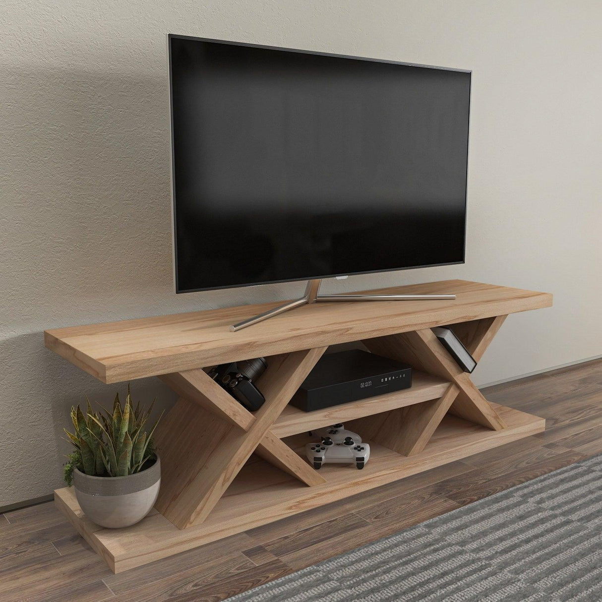 Comoda Tv  Bajic, Stejar, 136 X 42 X 37 Cm
