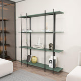 Biblioteca Soms 4 Rafturi Mari, 160 X 180 X 30 Cm - Verde Negru, SKU 875ZNA4546