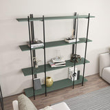 Biblioteca Soms 4 Rafturi Mari, 160 X 180 X 30 Cm - Verde Negru, SKU 875ZNA4546