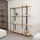 Biblioteca Soms 4 Rafturi Mari, 160 X 180 X 30 Cm - Stejar Negru, SKU 875ZNA4546