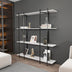 Bibliotecă Moss, Alb - Negru, 160x29.6x180 cm, SKU 875ZNA4547, imagine 3