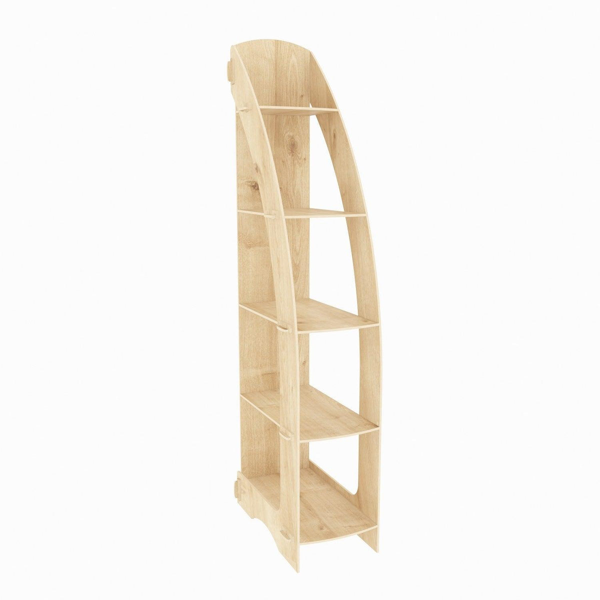 Biblioteca Colt Asro cu 5 Rafturi, Stejar, 58 X 180 X 32 Cm, SKU 875ZNA4555