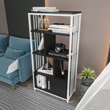 Bibliotecă Valero, Diverse culori, 60x30x120 cm - Alb - Antracit | SKU: 875ZNA4565 | Bibliotecă Valero, 60x30x120 cm, varianta Alb - Antracit, produs pentru amenajarea locuinței, disponibil online în România la CasaMob