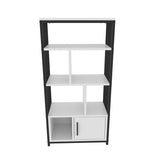 Bibliotecă Valero, Diverse culori, 60x30x120 cm - Alb - Negru | SKU: 875ZNA4567 | Bibliotecă Valero, 60x30x120 cm, varianta Alb - Negru, produs pentru amenajarea locuinței, disponibil online în România la CasaMob