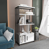 Bibliotecă Valero, Diverse culori, 60x30x120 cm - Alb - Negru | SKU: 875ZNA4567 | Bibliotecă Valero, 60x30x120 cm, varianta Alb - Negru, produs pentru amenajarea locuinței, disponibil online în România la CasaMob
