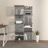 Biblioteca Sanali cu 9 Rafturi, 80 X 160 X 25 Cm - Alb antracit, SKU 875ZNA4605
