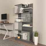 Biblioteca Sanali cu 9 Rafturi, 80 X 160 X 25 Cm - Alb antracit, SKU 875ZNA4605