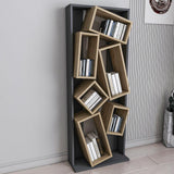 Biblioteca Razvan Design inception 6 compartimente, 63 X 154 X 24 Cm - Stejar negru, SKU 875ZNA4608