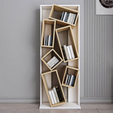 Biblioteca Razvan Design inception 6 compartimente, 63 X 154 X 24 Cm - stejar alb, SKU 875ZNA4608