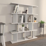 Biblioteca Tipi cu 5 Rafturi, 120 X 141 X 25 Cm - Alb, SKU 875ZNA4617
