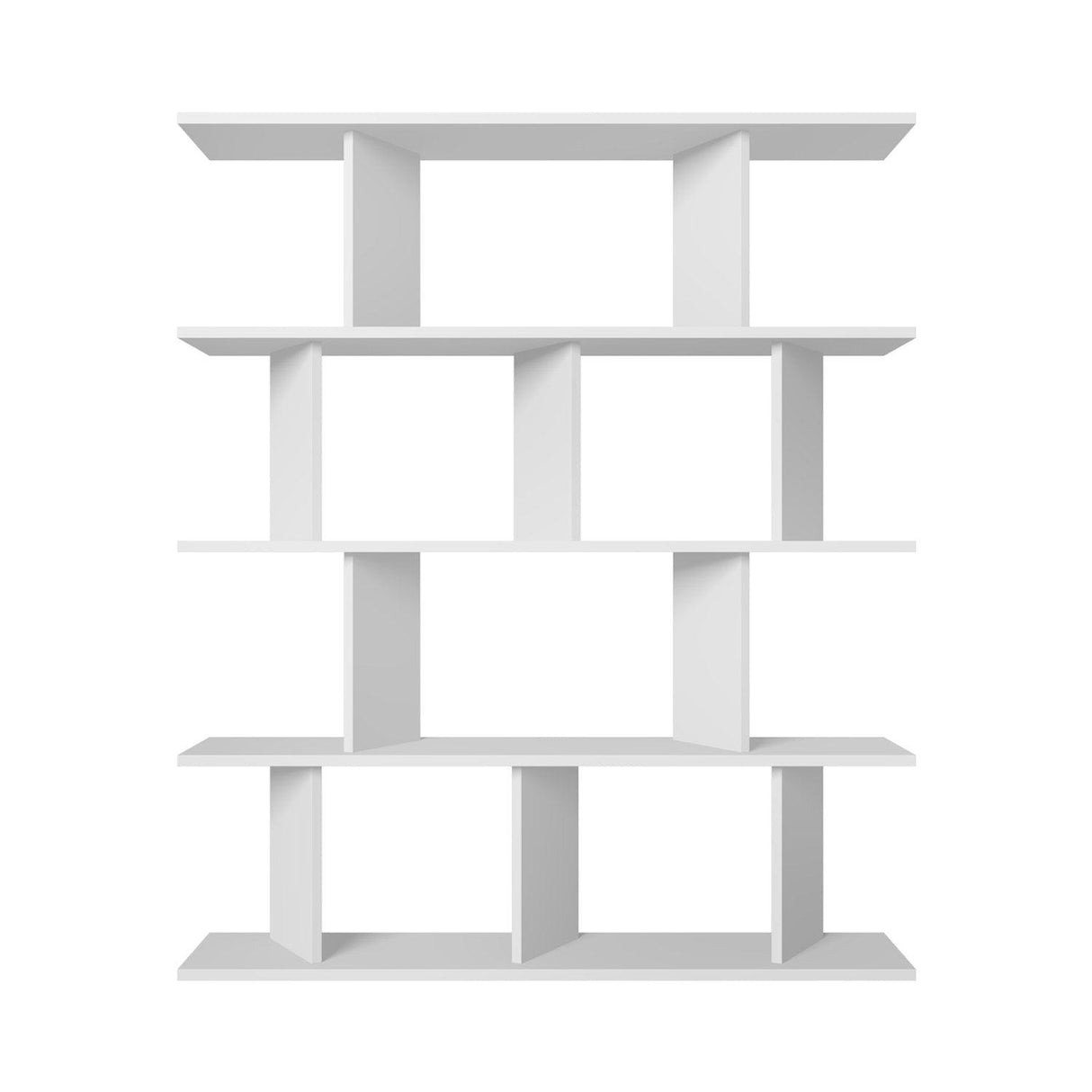 Biblioteca Tipi cu 5 Rafturi, 120 X 141 X 25 Cm - Alb, SKU 875ZNA4617