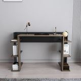 Birou Çinar, Diverse culori, 123x45x77 cm - Nuc - Negru | SKU: 875ZNA4632 | Birou Çinar, 123x45x77 cm, varianta Nuc - Negru, produs pentru amenajarea locuinței, disponibil online în România la CasaMob