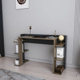 Birou Çinar, Diverse culori, 123x45x77 cm - Nuc - Negru | SKU: 875ZNA4632 | Birou Çinar, 123x45x77 cm, varianta Nuc - Negru, produs pentru amenajarea locuinței, disponibil online în România la CasaMob