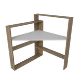 Birou Kelly cu 5 Rafturi, 94 X 114 X 94 Cm - Nuc Alb, SKU 875ZNA4633