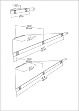 Comoda Tv  Colt Massi, Stejar, 120 X 5 X 49 Cm