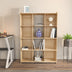 Biblioteca Zimba 4 Rafturi si 9 Compartimente, Stejar, 92 X 132 X 30 Cm, SKU 875ZNA4651