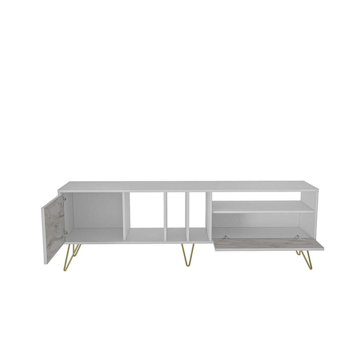 Comodă TV Mistico (180), Diverse culori, 180x36x59 cm - Ephesus - Auriu | SKU: 875ZNA5309 | Comodă TV Mistico (180), 180x36x59 cm, varianta Ephesus - Auriu, produs pentru amenajarea locuinței, disponibil online în România la CasaMob