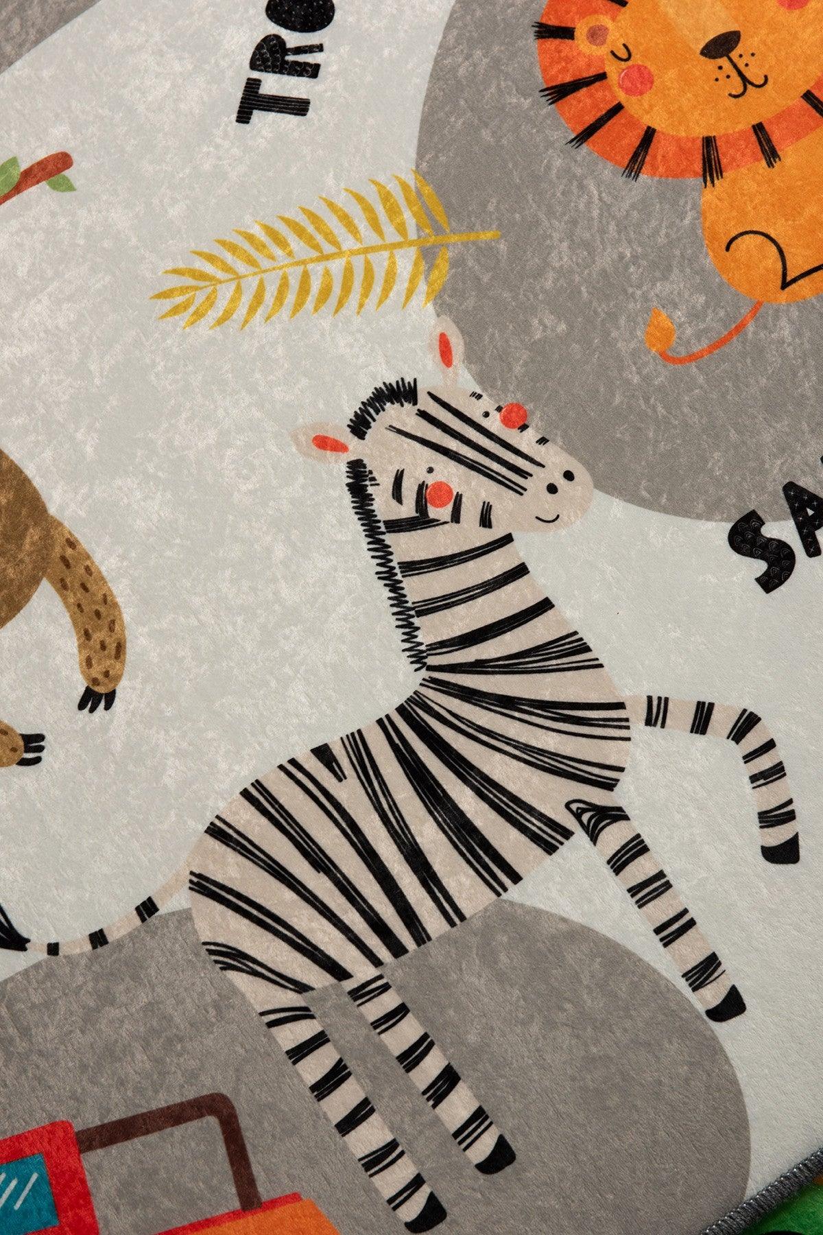 Covor de Copii Wild Safari, Multicolor (diverse dimensiuni) - 100 x 160, SKU 876CHL1071