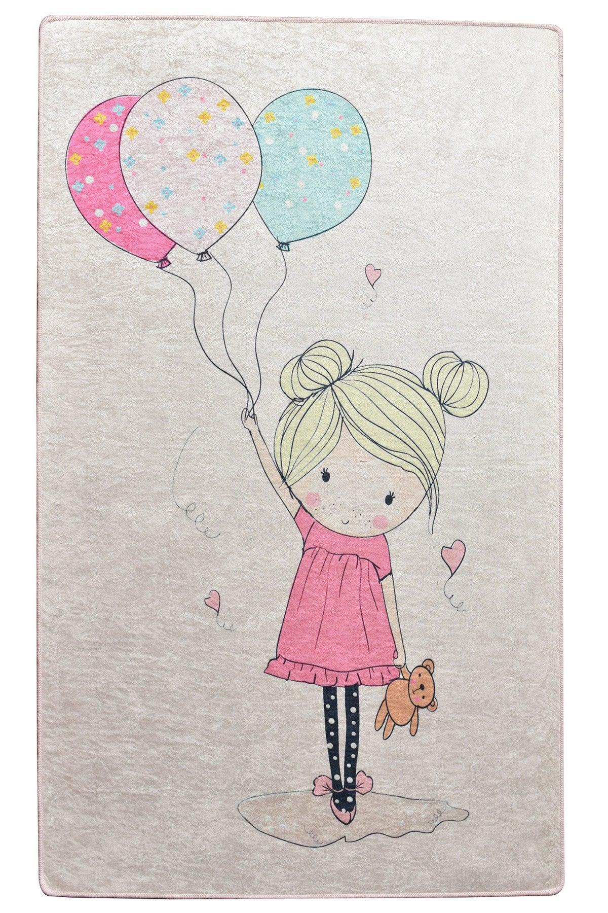 Covor de Copii Little Girl, Multicolor, 140x190 cm