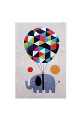 Covor de Copii Elefant Big Balloon, Multicolor, 100x160 cm