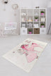 Covor de Copii Little Princess, Roz - Alb, 100x160 cm, SKU 876CHL1216