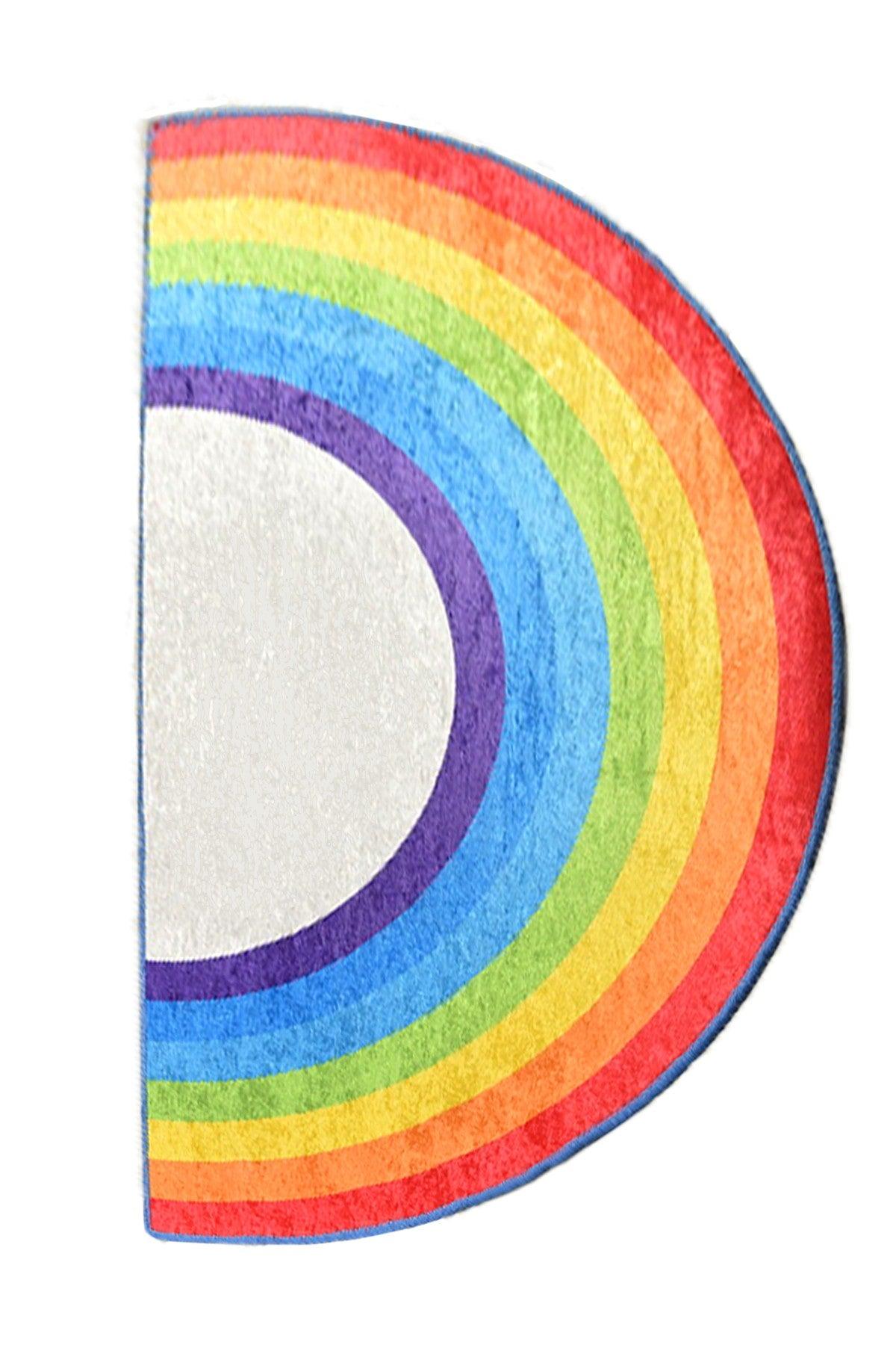 Covor de Copii Curcubeu, Multicolor, 85x160 cm