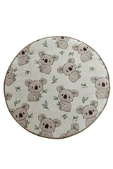 Covor de Copii Rotund Koala, Multicolor, 100x100 cm