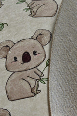 Covor de Copii Rotund Koala, Multicolor, 100x100 cm