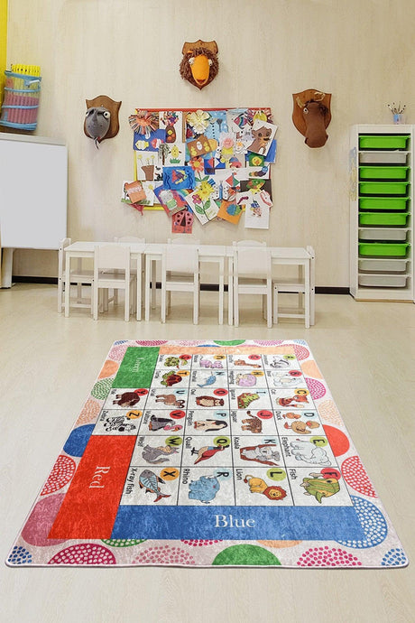 Covor de Copii Literele Colorate, Multicolor, 140x190 cm