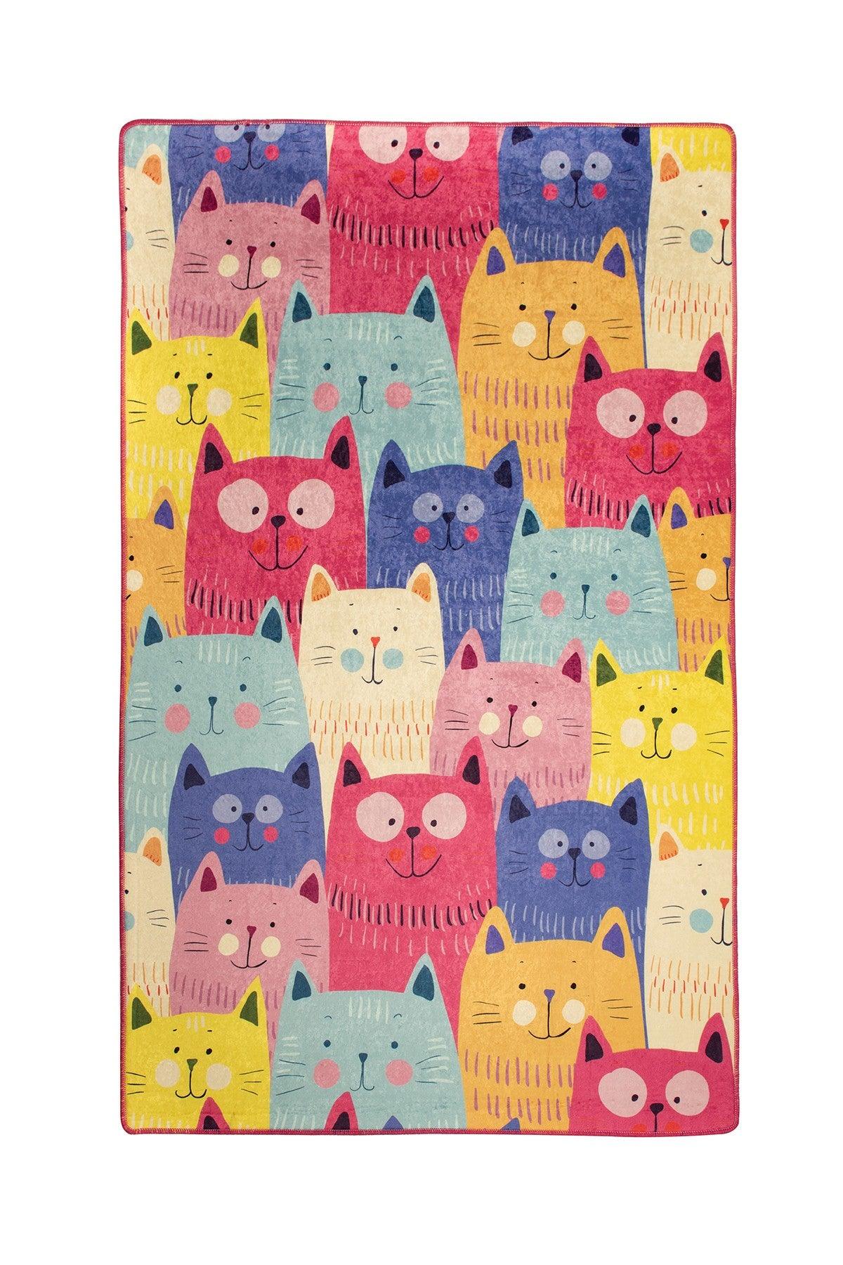 Covor de Copii Pisici Colorate, Multicolor - 140 x 190, SKU 876CHL1283