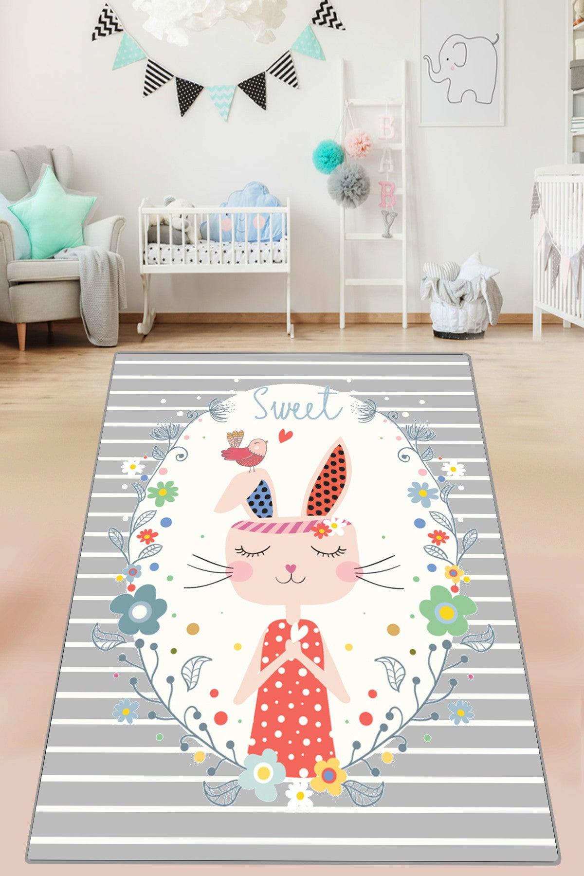 Covor de Copii Sweet Iepuras, Multicolor (diverse dimensiuni) - 100 x 160, SKU 876CHL1643