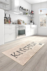 Covor de bucatarie Chef, Lavabil, Antiderapant, Crem (diverse dimensiuni) - Multicolor, SKU 882CHL1539