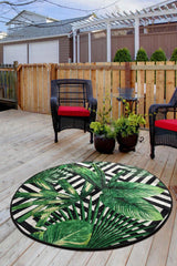 Covor Tropic - Green, Multicolor
