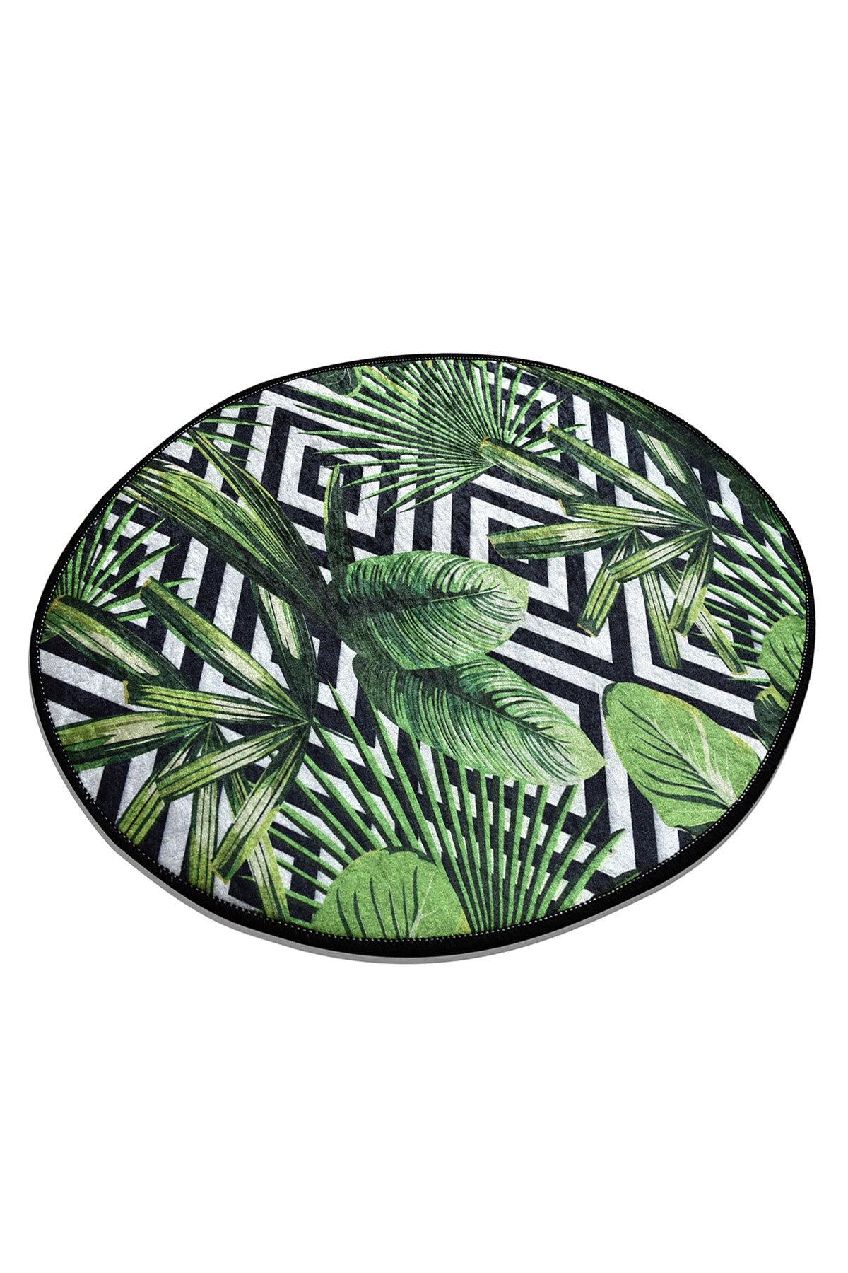 Covor Tropic - Green, Multicolor