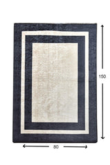Covor de Hol Black Frame, Lavabil, Antiderapant (diverse dimensiuni) - 80 x 150, SKU 882CHL1953