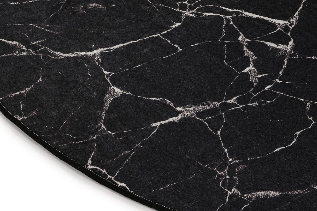 ⁠Covor de hol / bucatarie Marble Oval DJT, Multicolor