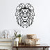 Decorațiune de perete din metal Lion, Negru, 40x50x0.15 cm, SKU 891TNL1179, imagine 1