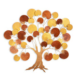 Decorațiune de perete din metal Lime Hazel 2, Multicolor, 115x105x0 cm