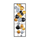 Decorațiune de perete din metal Camber - 7, Multicolor, 32x4x90 cm