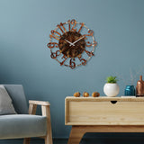 Ceas de perete Metal Wall Clock 15 - 2, Multicolor, Ø48 cm