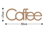 Decoratiune de perete Metal wantCoffee, Negru, 17x1x50 cm - Cupru, SKU 891TNL1113