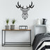 Negru | SKU: 891TNL1175 | Decorațiune de perete din metal Deer2, 51x51x0 cm, varianta Negru, produs pentru amenajarea locuinței, disponibil online în România la CasaMob