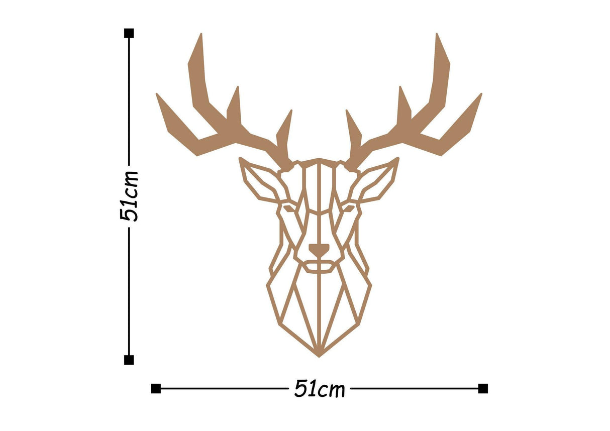 Decorațiune de perete din metal Deer2, Diverse culori, 51x51x0 cm - Copper | SKU: 891TNL1259 | Decorațiune de perete din metal Deer2, 51x51x0 cm, varianta Copper, produs pentru amenajarea locuinței, disponibil online în România la CasaMob